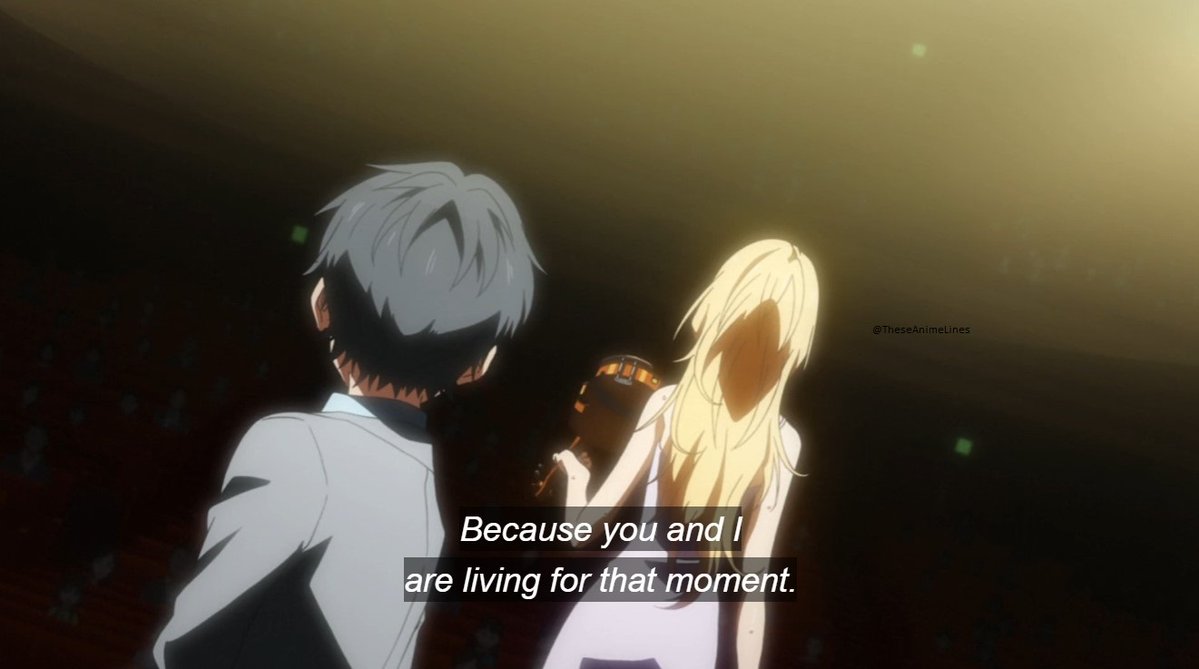 TheseAnimeLines's tweet image. Do you think you'll be able to forget? No, not a chance.
~ Miyazono Kaori || Your Lie in April
#AniTwt