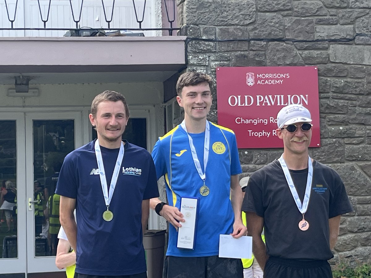 Adrian Stott (@tarittweets) on Twitter photo MEND'S PODIUM Crieff Trail 10km Inc, <a href="/scotathletics/">scottishathletics</a> short trail championships. L_R Moray Pryde @lothianrc 🥈 Hamish Hickey <a href="/Central_AC/">Central Athletic Club</a> 🥇 Fred Davies <a href="/ShettlestonHarr/">Shettleston Harriers</a>
Full results pbtiming.uk/results/ MEND'S PODIUM Crieff Trail 10km Inc, <a href="/scotathletics/">scottishathletics</a> short trail championships. L_R Moray Pryde @lothianrc 🥈 Hamish Hickey <a href="/Central_AC/">Central Athletic Club</a> 🥇 Fred Davies <a href="/ShettlestonHarr/">Shettleston Harriers</a>
Full results pbtiming.uk/results/