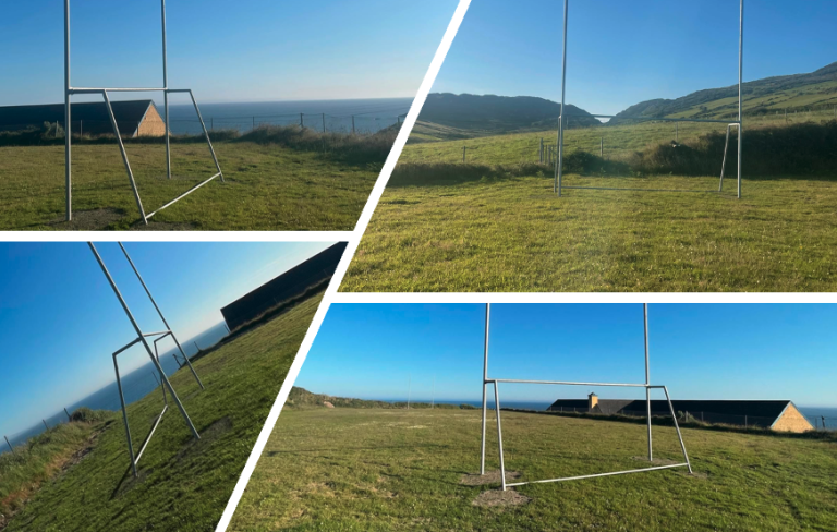 GarnishGAA's tweet image. Mol an óige agus tiocfaidh sí
New goalposts now erected at Cahermore National School. Thanks to a generous grant from @Corkcoco  and @DeptRCDG under the local enhancement programme (LEP), the goals were manufactured and installed locally by Noel Kelly Welding  🟢🟡