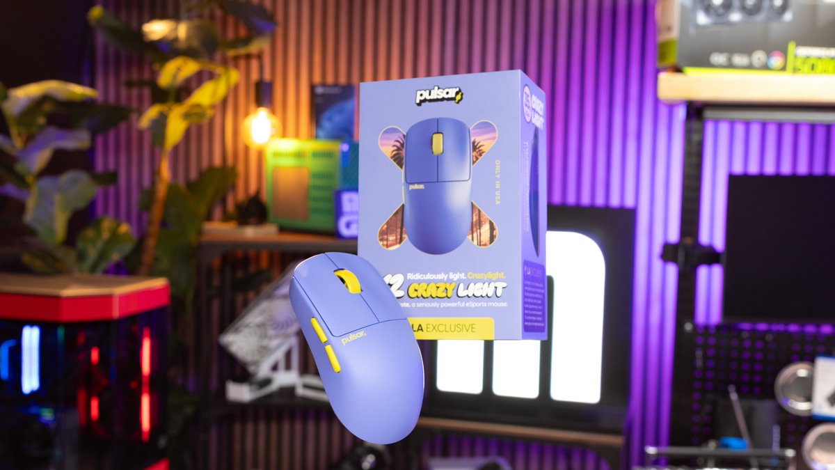 microcenter's tweet image. The Pulsar X2 CrazyLight LA Exclusive is available at Micro Center! Check your store for the most up to date stock on this limited edition gaming mouse: micro.center/77ab14