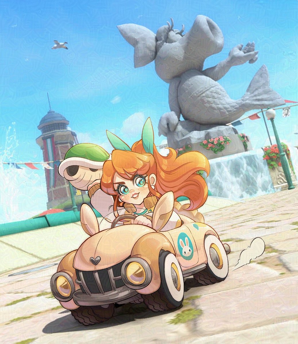 🏁 YOUR OC IN MARIO KART 🏁

"POV: You are about to fall to 24th place"

I've been enjoying Mario Kart World so much that i came with this idea of how my OC would look in the game.

If you want to join this idea feel free to use the hashtag #OCKart

#nintendo #mariokart