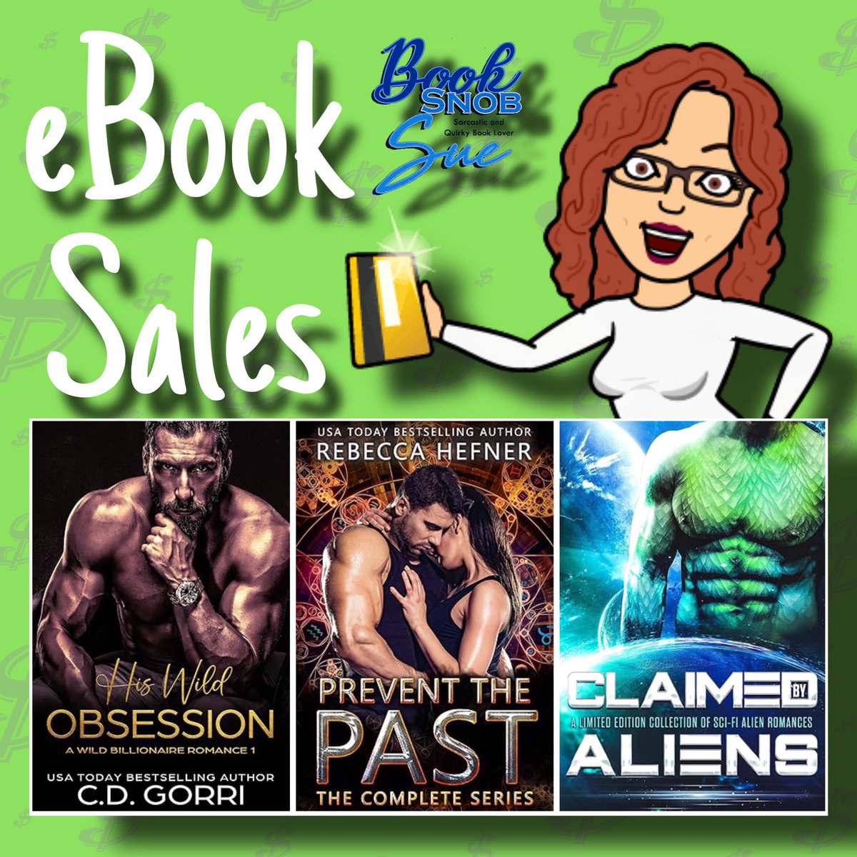 Book Snob Sue (@booksnobsue) on Twitter photo 💲EBOOK SALES💲LIMITED TIME💲
#ad
💲.99c💲
<a href="/cgor22/">CD Gorri, Steamy Romance Author (PNR, Dark, Humor)</a>
books2read.com/u/mv989V
<a href="/RebHefnerAuthor/">Rebecca Hefner - Sexy Vamps & Steamy Sci-Fi🤓🧛❤️</a>
books2read.com/u/mBK5Pv
Skye MacKinnon Celia Kyle Elsa Jade Zoey Indiana, Honey Phillips Veronica Scott Tamsin Ley
books2read.com/u/4D7eKD
facebook.com/share/18UuwrkP… 💲EBOOK SALES💲LIMITED TIME💲
#ad
💲.99c💲
<a href="/cgor22/">CD Gorri, Steamy Romance Author (PNR, Dark, Humor)</a>
books2read.com/u/mv989V
<a href="/RebHefnerAuthor/">Rebecca Hefner - Sexy Vamps & Steamy Sci-Fi🤓🧛❤️</a>
books2read.com/u/mBK5Pv
Skye MacKinnon Celia Kyle Elsa Jade Zoey Indiana, Honey Phillips Veronica Scott Tamsin Ley
books2read.com/u/4D7eKD
facebook.com/share/18UuwrkP…