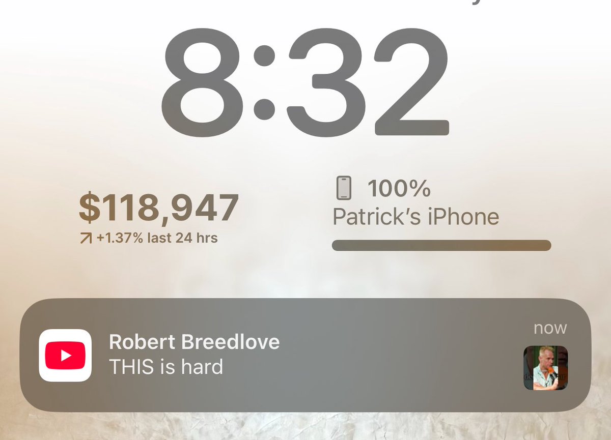 Not sure this is a notification I want to see from <a href="/Breedlove22/">Robert ₿reedlove</a> in the morning…😆