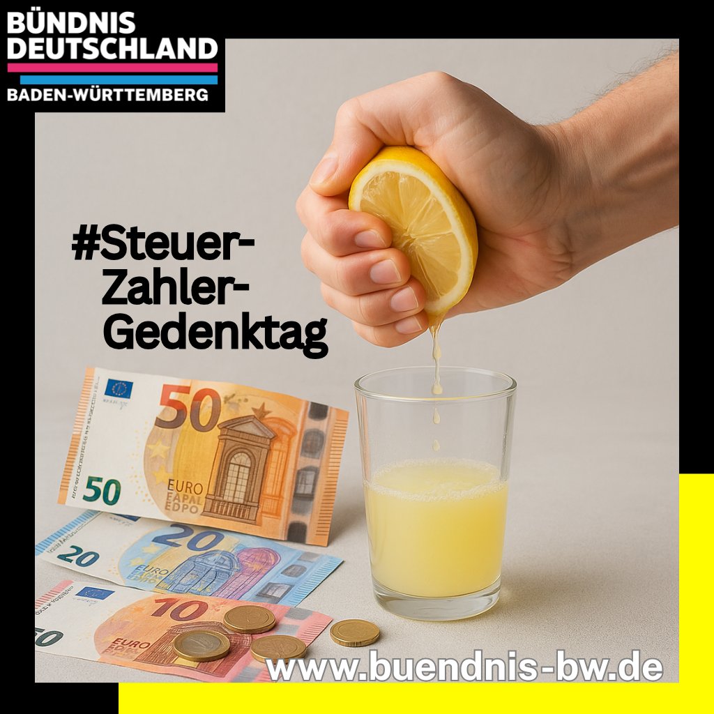 „Bis zum 13. Juli arbeiten wir rechnerisch für den Staat – danach für uns selbst. Statt Sonntagsreden braucht es echte Reformen: kalte Progression abschaffen, Stromsteuer senken, Subventionen entzaubern und Steuerrecht vereinfachen. 👉 Jetzt lesen! #Steuerzahlergedenktag