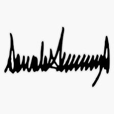 Why does Trump's signature look like the results from a failed polygraph?