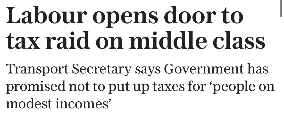 AnnabelDenham1's tweet image. “Working people” becomes “those on modest incomes”. Labour will admit they mean “working class” eventually.