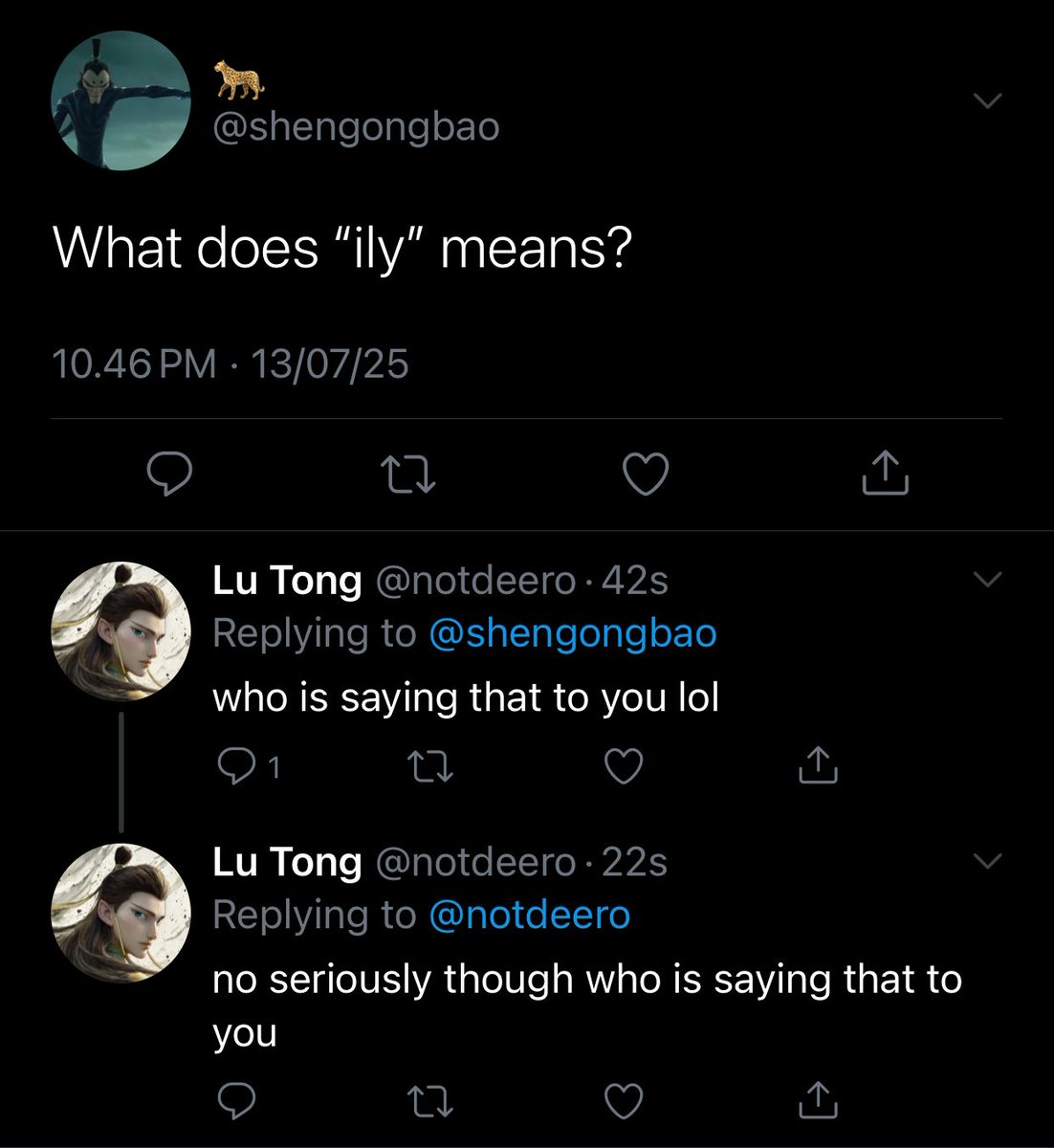 DISASTR0L0GY's tweet photo. sgb was genuinely asking </3
#lubao #鹿豹 #申公豹 #鹿童 #ลู่กงเปา https://t.co/VIZRUJEVjn