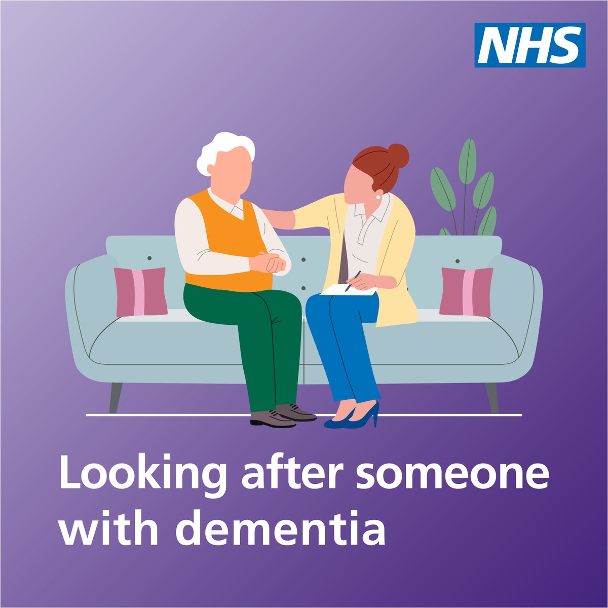 NHSuk's tweet image. Caring for someone with dementia can be challenging and stressful. Both you and the person with dementia will need support to cope with the symptoms and changes in behaviour.
Find more information and support.
➡️ nhs.uk/conditions/dem…