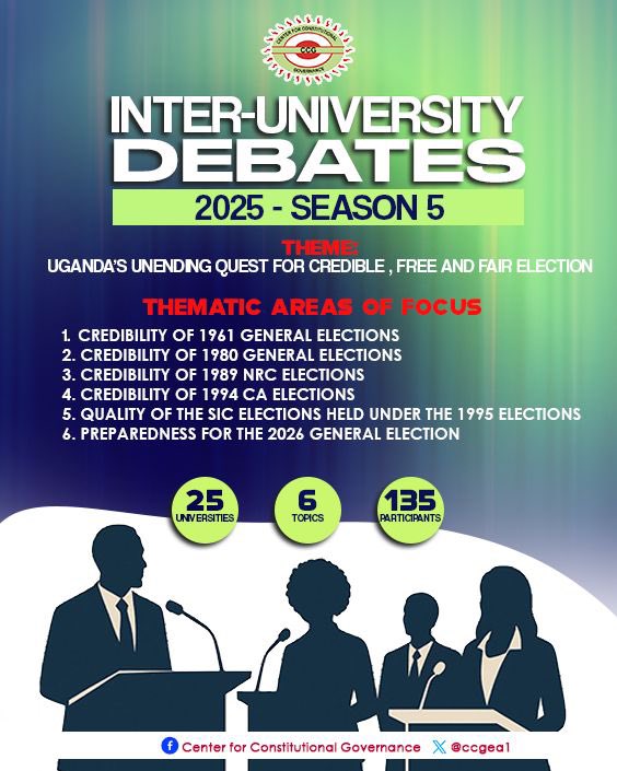 Dr. Bireete Sarah (@sarahbireete) on Twitter photo We have launched season 5 of the Inter University Interface Debates for the next 6 months #InterfaceDebates #CCGHIClubs <a href="/CivicSpaceTV/">CIVIC SPACE TV</a> <a href="/ccgea1/">Center for Constitutional Governance (CCG)</a> <a href="/KatibaMuseum/">Katiba Heritage Museum</a> We have launched season 5 of the Inter University Interface Debates for the next 6 months #InterfaceDebates #CCGHIClubs <a href="/CivicSpaceTV/">CIVIC SPACE TV</a> <a href="/ccgea1/">Center for Constitutional Governance (CCG)</a> <a href="/KatibaMuseum/">Katiba Heritage Museum</a>