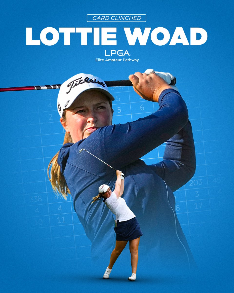 LPGA (@lpga) on Twitter photo Lottie Woad has clinched her LPGA Tour card 😤
After finishing T3 <a href="/EvianChamp/">The Amundi Evian Championship</a>, Woad earned her 20th point through #LEAP! Lottie Woad has clinched her LPGA Tour card 😤
After finishing T3 <a href="/EvianChamp/">The Amundi Evian Championship</a>, Woad earned her 20th point through #LEAP!