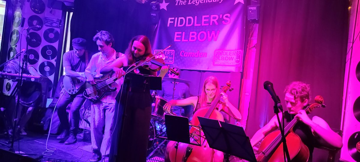 Dawn_B's tweet photo. After not seeing them for ages, finally caught up with @The286 , live at @FiddlersCamden last night. Had a brilliant time and it all flew by far too quickly! Could have easily enjoyed them for much longer. It's very unique how they bring rock &amp; classical music together 
🎸🎼🎻 https://t.co/ZEiwfTcU06