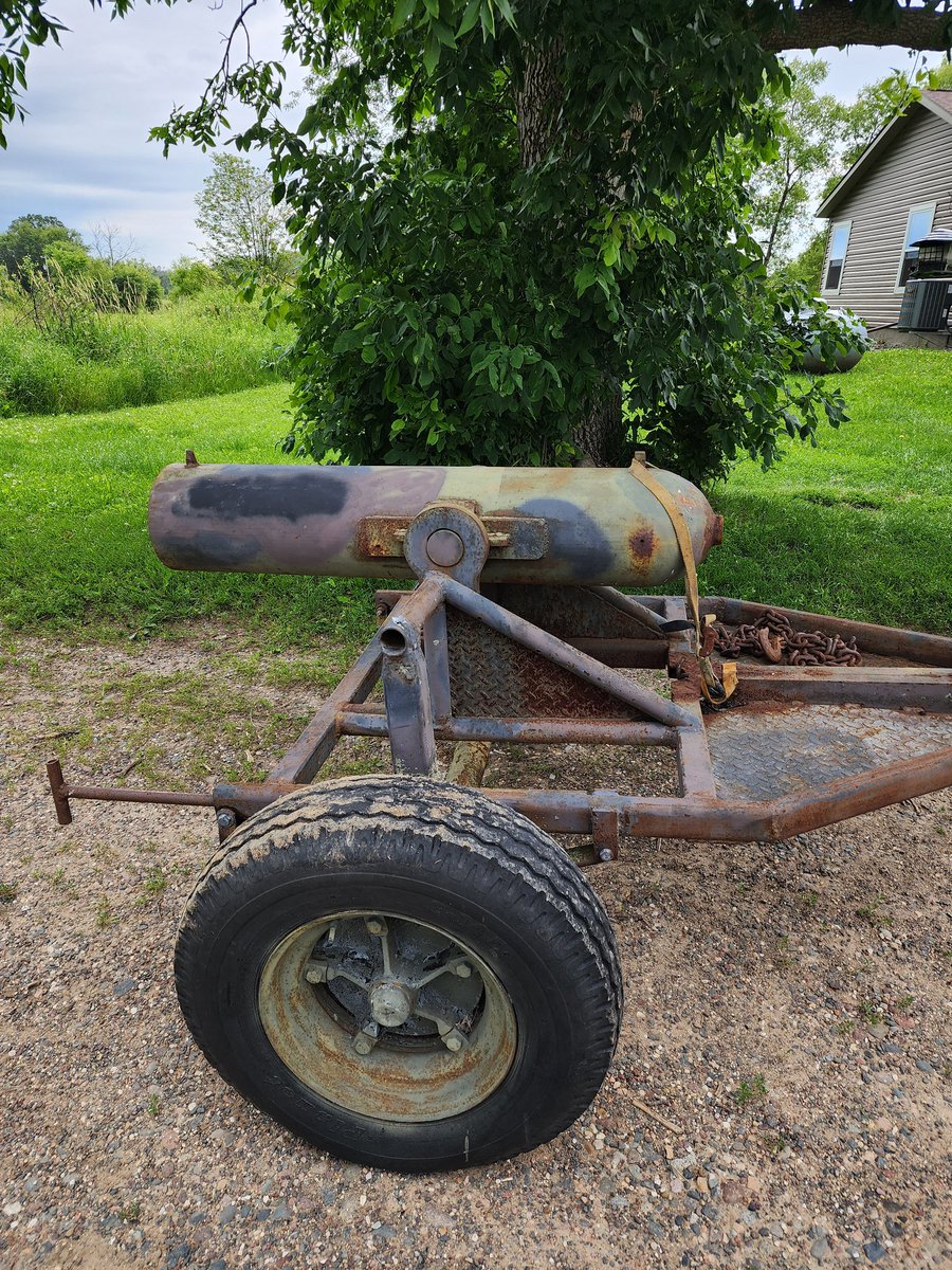 MoundsViewMayor's tweet image. The gut I bought my newest motorcycle from had a cannon in his yard that fires bowling balls. He said it's capable of throwing strikes a mile away.