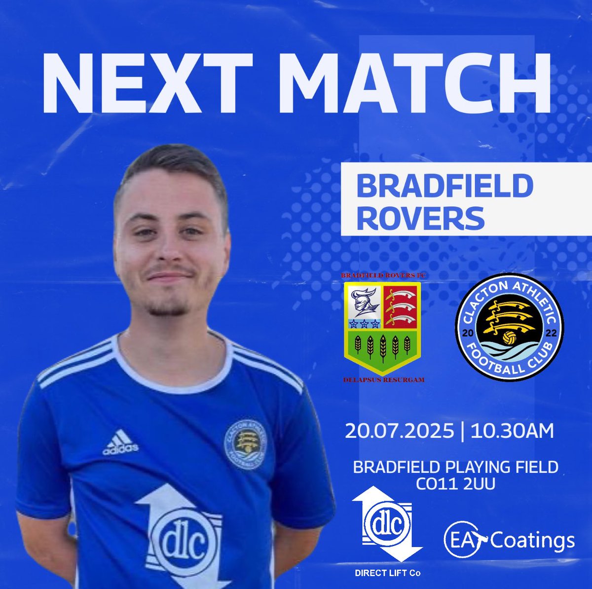 ClactonAthFC's tweet image. 🚨NEXT UP🚨
Our pre-season campaign continues next week with another away trip against @BradfieldRFC 🔵⚪️
#UpTheAth