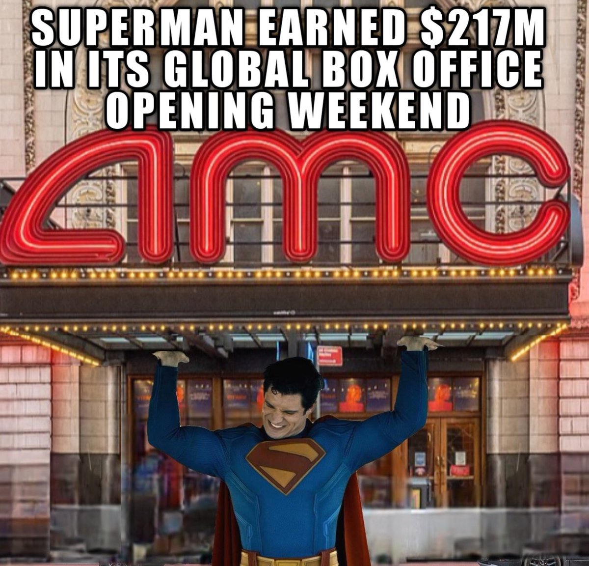 #Superman soars in opening weekend! 🦸‍♂️📰🍿
#AMCTheatres $AMC