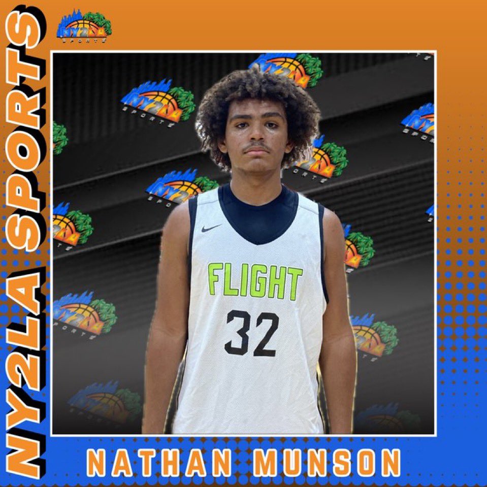 fabhoopss's tweet image. 2027 PG Nathan Munson @AthleticsFlight stock is rising here at the NY2LA The Final Chapter. Putting together a stellar tournament, with another solid game against Full Package. True three level scorer, but is one of the better playmakers here as well!
@ny2lasports @MHS_Boys_