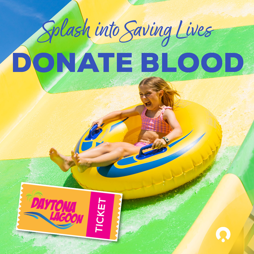 [𝗝𝘂𝗹𝘆 𝟭𝟳-𝟯𝟭] 🌊🎟️ 𝗙𝗿𝗲𝗲 <a href="/daytonalagoon/">Daytona Lagoon</a> 𝗧𝗶𝗰𝗸𝗲𝘁 for blood donors! Give blood and save lives on the #BigRedBus at select blood drives near you. Plus, all donors will also receive a 🥤 Free Top Handle Drinkware. See details: oneblood.io/yWycn