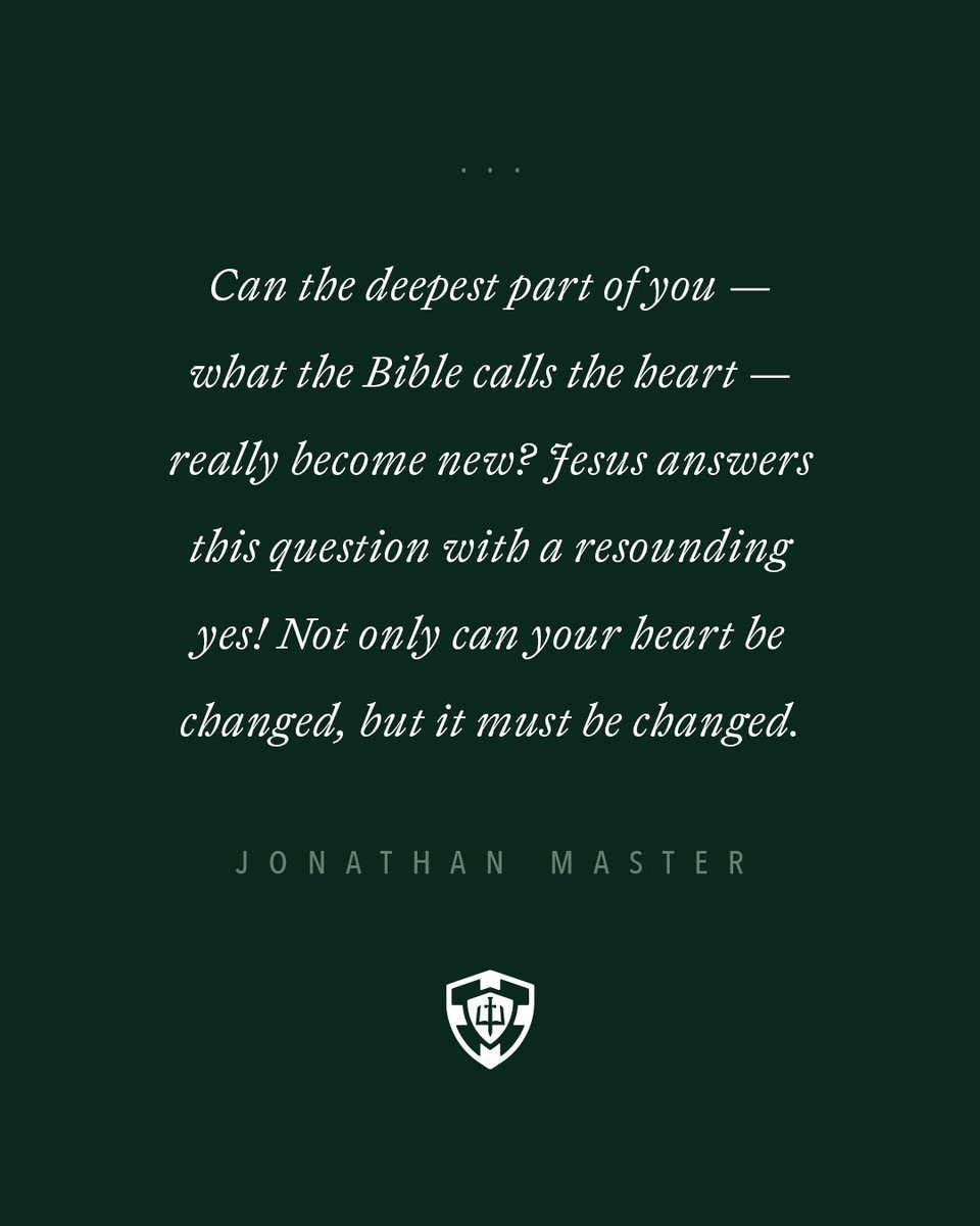 GPTSeminary's tweet image. "Can the deepest part of you — what the Bible calls the heart — really become new? Jesus answers this question with a resounding yes! Not only can your heart be changed, but it must be changed." — Jonathan Master