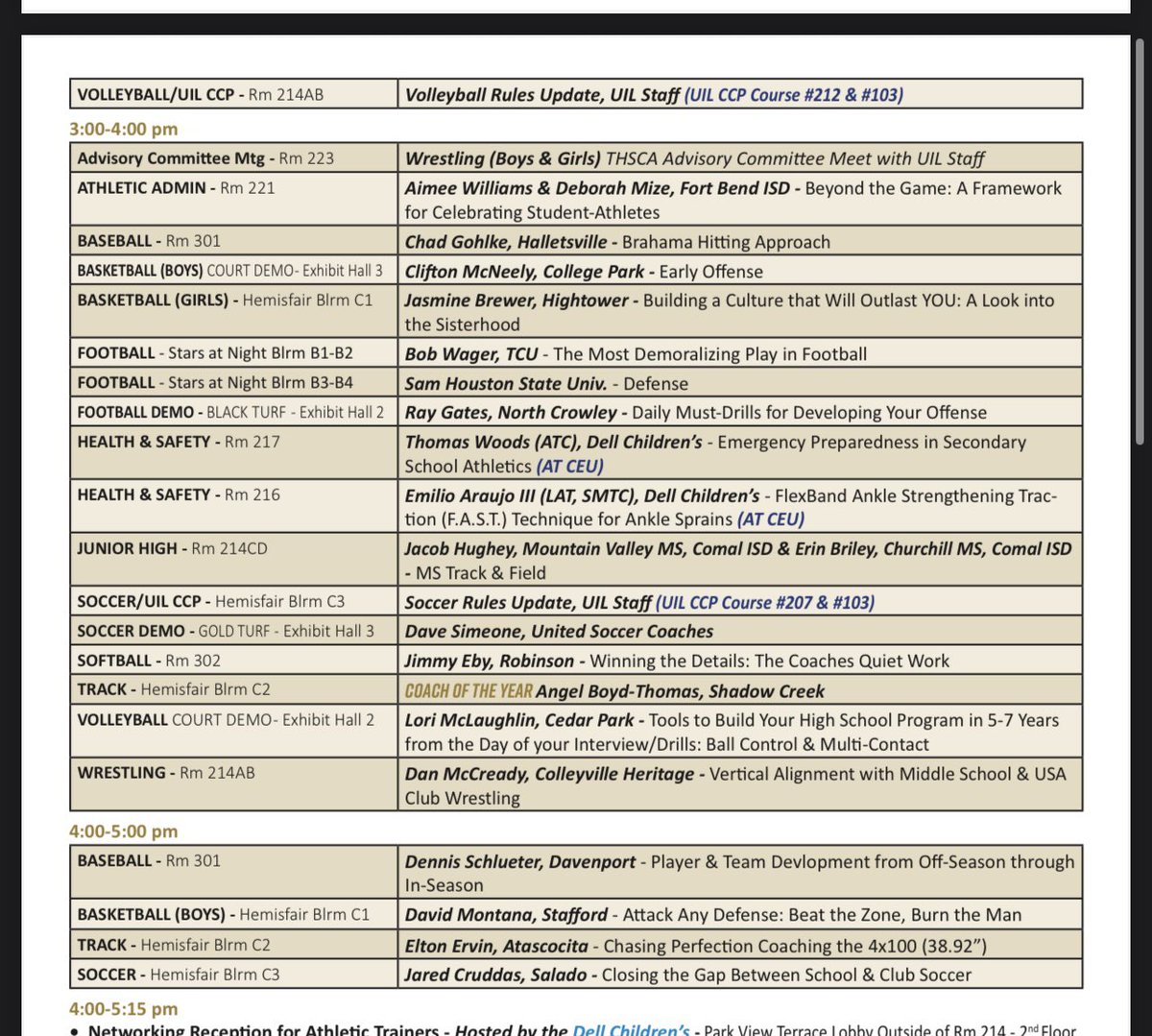 Super excited that a week from today, I’ll be speaking at the THSCA Coaching Convention! I am extremely passionate about culture, and more importantly, The Sisterhood! Sunday at 3pm, would love your support🤘🏾