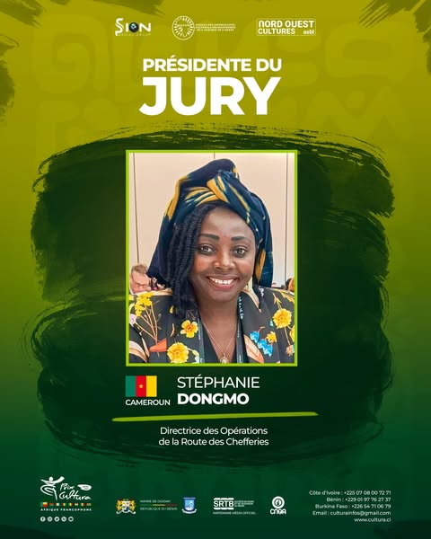 Retour sur X avec une bonne nouvelle. Présidente du jury du Prix Cultura qui distingue l'excellence dans le journalisme culturel en Afrique francophone, avec une édition 2025 portant sur la valorisation du patrimoine. Remise des prix le 23 août prochain à Cotonou au Bénin.