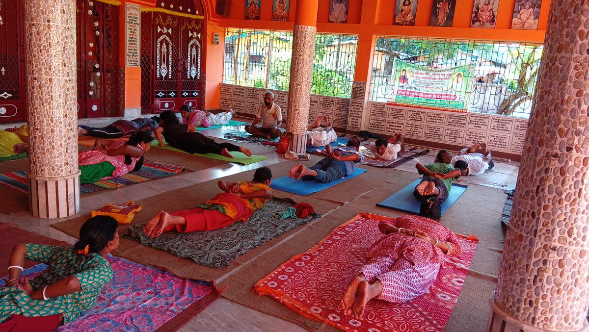 This morning yoga class. Pranabananda Yoga Room 13/7/25. Kalighat Hindu Milan Temple Bharat Sevashram Sangh Cooch Behar.WB
<a href="/PParidhan/">Patanjali Paridhan</a> <a href="/PypAyurved/">Patanjali Ayurved</a> <a href="/Ach_Balkrishna/">Acharya Balkrishna</a> <a href="/PatanjaliMahila/">Mahila Patanjali Yog Samiti, Darjeeling</a> <a href="/PYPTUK/">Patanjali Yog Peeth (UK) Trust (Official Account)</a> <a href="/Patanjali_foods/">Patanjali Foods</a>