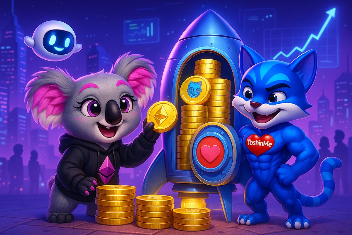 <a href="/ToshInmeandYOU/">ToshInMe</a> Off on a ripper adventure with ToshInMe! 🚀 Stacking up more than just coins—it's a journey with legends in the making on <a href="/base/">Base</a>. Watch the value soar like a rocket, mates! 💪🐨 #CryptoChampions #BaseChainAdventures