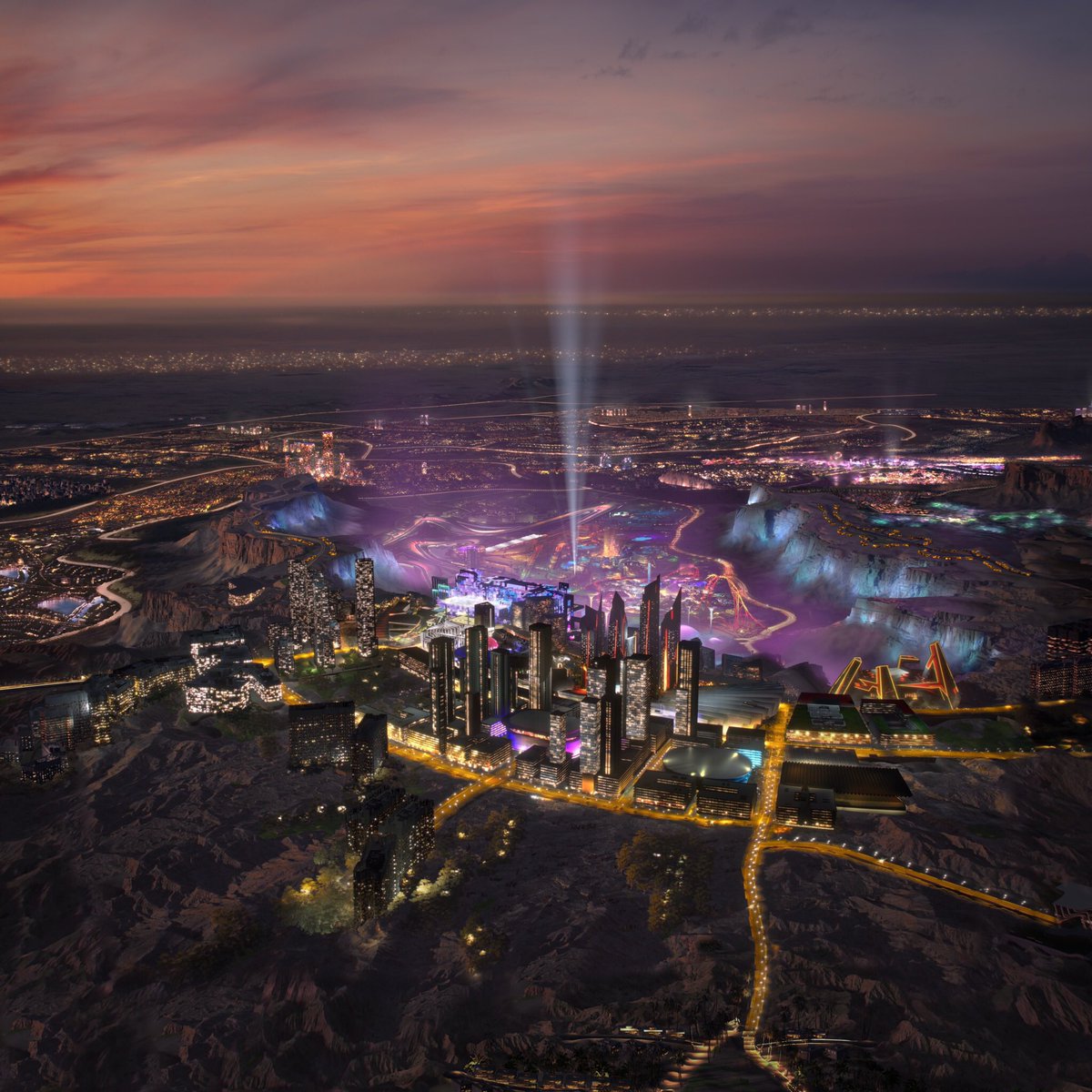 first_1ine's tweet image. #القدية قريباً..أول مدينة في العالم بنيت على مفهوم اللعب.