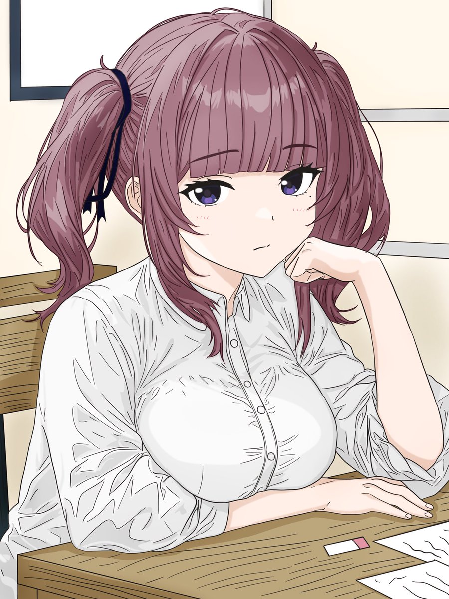 VLABvlab777's tweet image. #夏色花梨 

授業中も青春