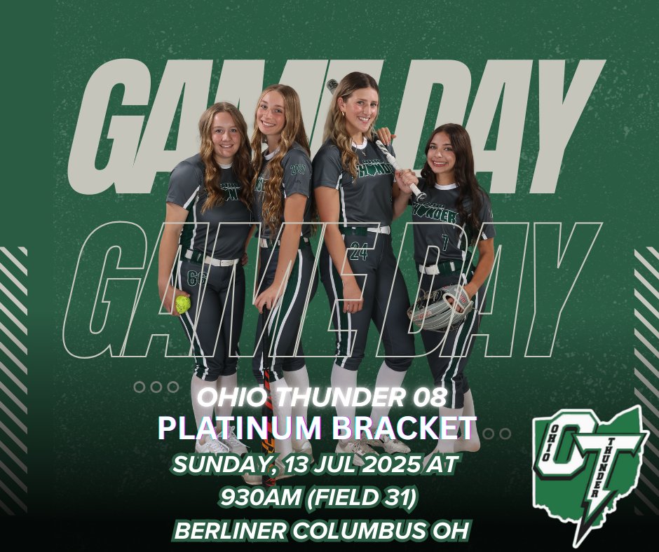 OhioThunder08's tweet image. OT-08 made the platinum bracket. First game at 930 at field 31. @AddysonPlummer @holland_em028 @SophiaPamer2027 @AWade_softball @RachelPerry1280 @RaeganAdams2026 @norastammen2027 @MChafin2026