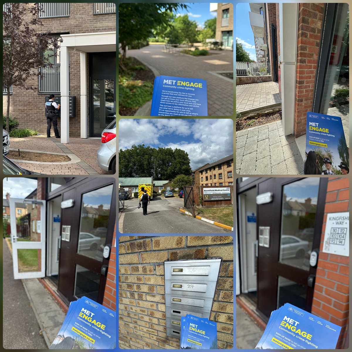 MPSStonebridge's tweet image. Stonebridge Officers were out around the ward promoting #MetEngage, delivering leaflets with QR codes. Sign up today to stay informed about what’s happening in your neighbourhood, including crime prevention advice, successful operations, and upcoming community events.
