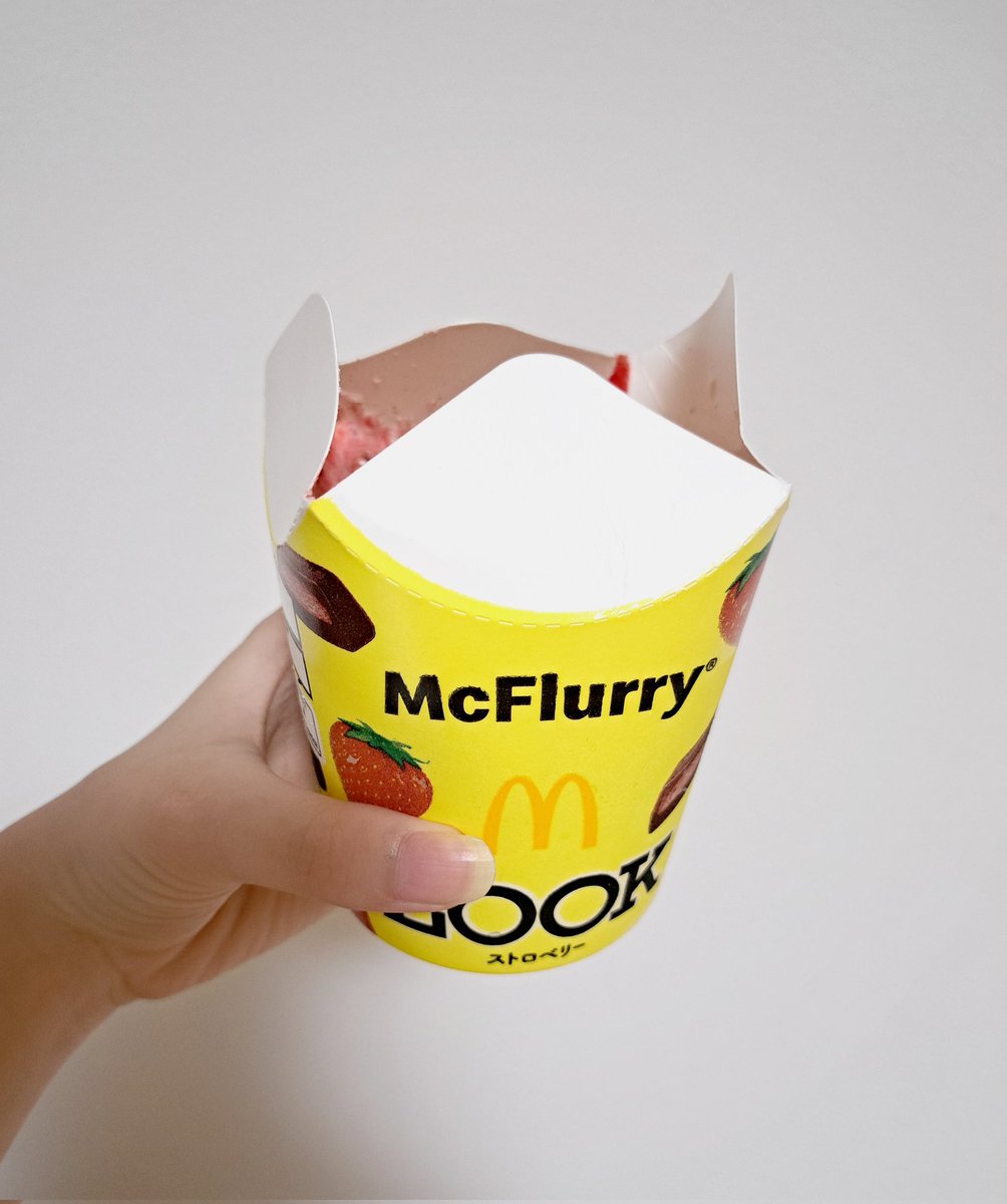 マックフルーリーおいしかった🍓