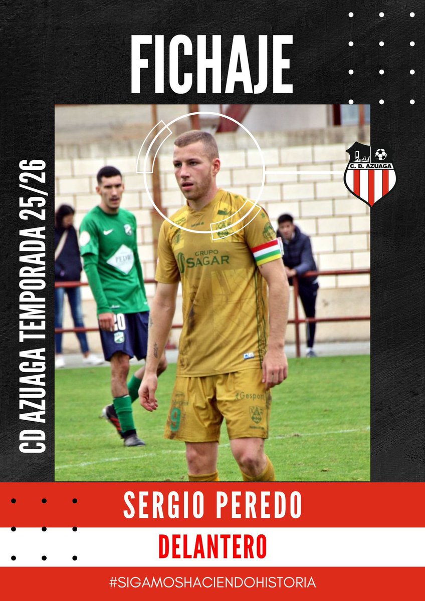 cdazuaga's tweet photo. TEMPORADA 25-26 | FICHAJE

SERGIO PEREDO delantero cántabro de 23 años,combina a la perfección contundencia física y habilidad de cara al gol, cualidades que lo convierten en un auténtico sabueso dentro del área. Procede del CD Calahorra B donde la temporada pasada anotó 14 goles https://t.co/iwdouNibIe