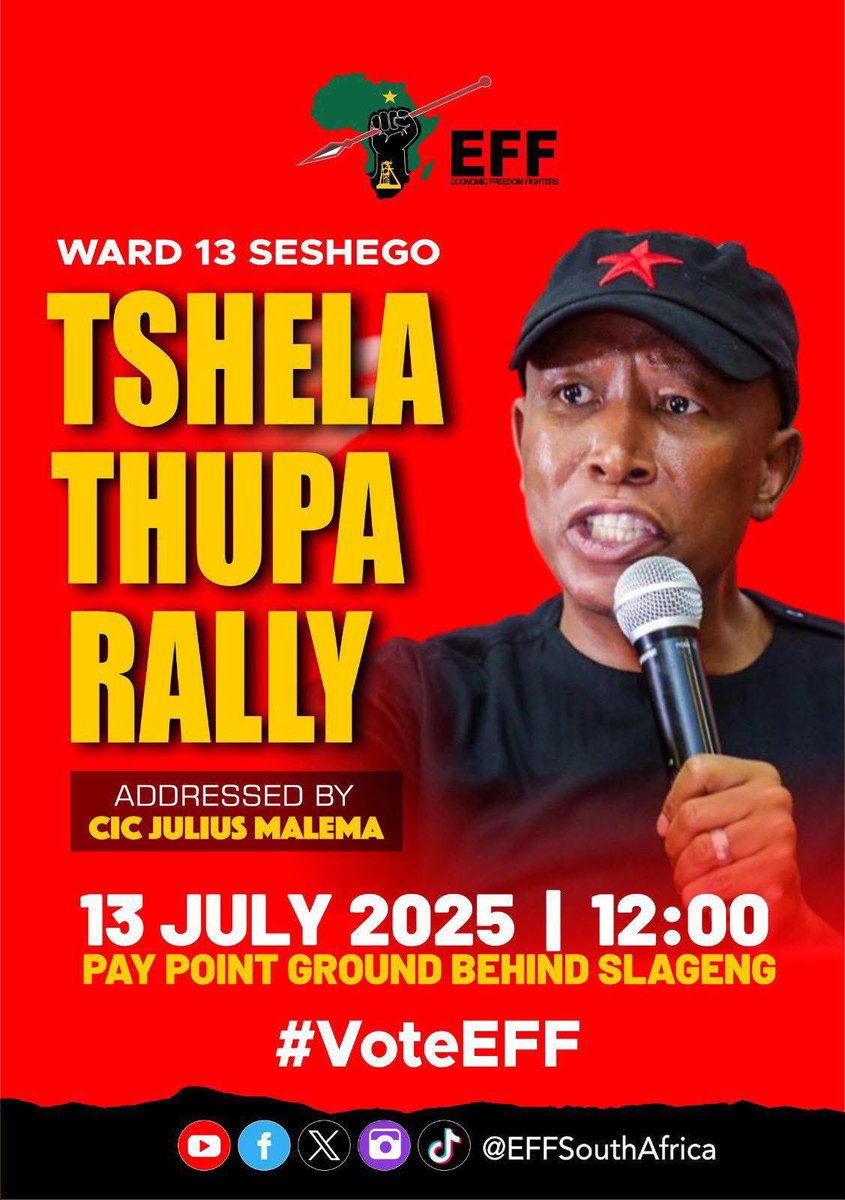Leon_Trotsky6's tweet image. Your speeches always bring humanity to your people. Thank you @EFFSouthAfrica #EFF12thanniversary #EFFTurns12