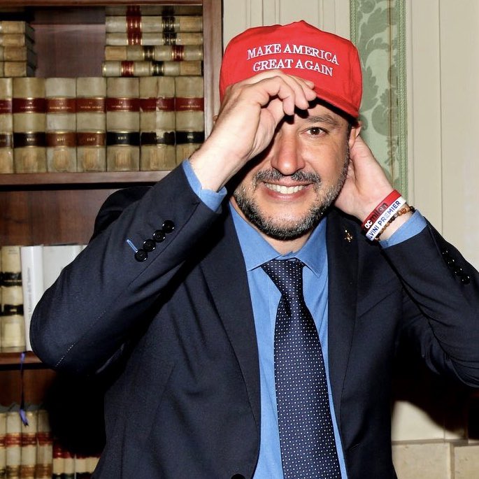 How will Salvini justify Trump's tariffs to the manufacturers, farmers and small businesses of northern Italy in his electoral heartland?