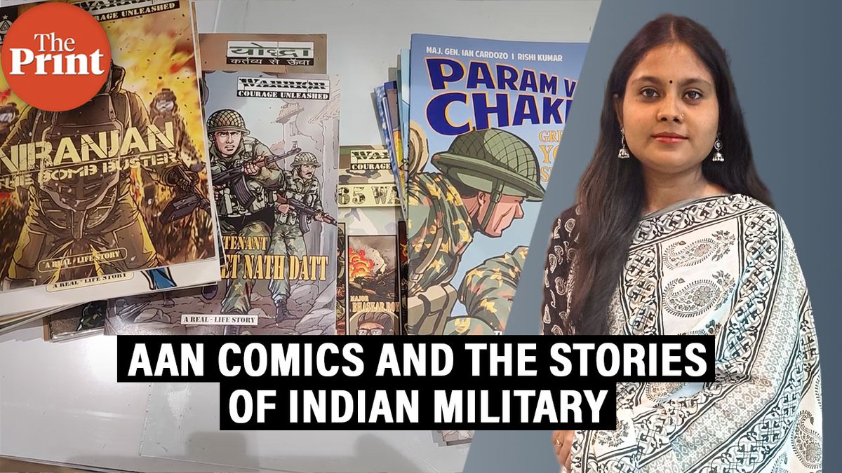 AAN Comics is telling stories of war heroes for over a decade now—from the 1940s to Kargil and beyond.

Watch #ThePrintGroundReport by Almina Khatoon <a href="/almink05/">Almina</a> &amp; Suraj Bisht <a href="/Surajbisht25/">Suraj bisht</a> 

youtu.be/C9uXxW02yAE