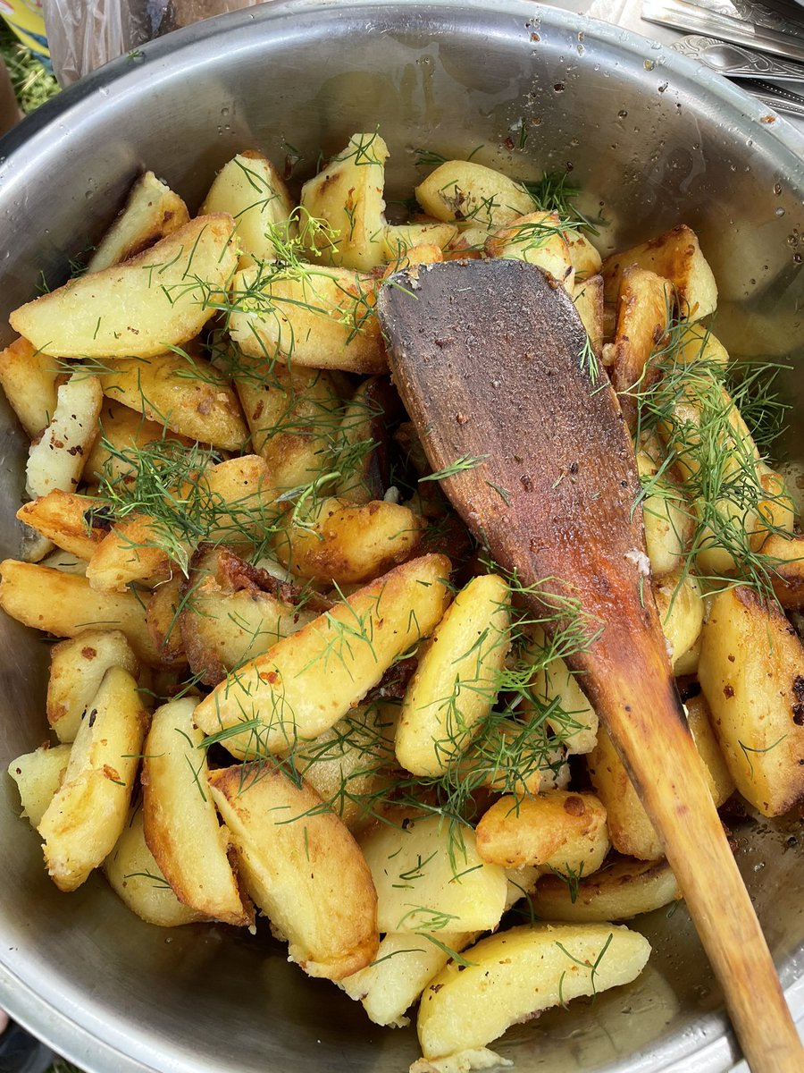 прийми боже за лікарство цю картопельку приготовану на вогні🤤
