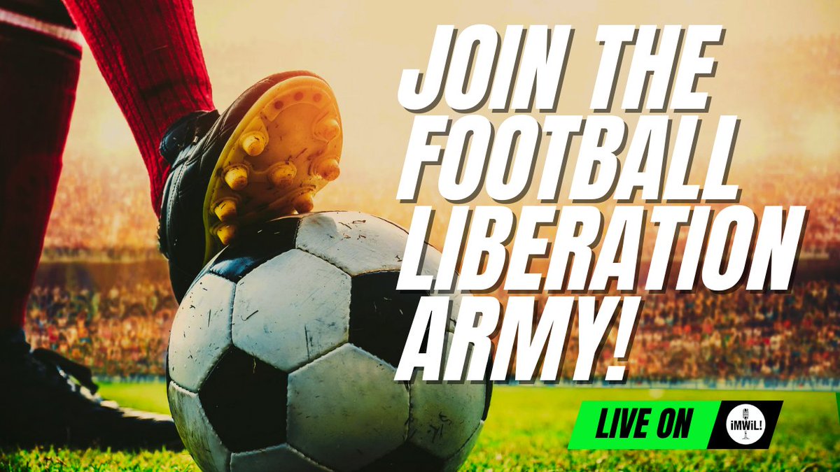 IMIXWHATILIKE's tweet image. ‼️📣 11a EST!
⚽️The Football Liberation Army and How the Black World Will Save the Sport! youtube.com/live/GR83aI_Ur…