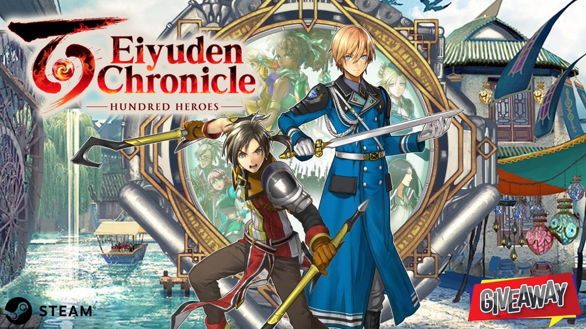🚨 STEAM GIVEAWAY 🚨Sponsored by <a href="/josiah3251/">SvartrUlf🐺</a>

🎁We are giving away one copy of "Eiyuden Chronicle: Hundred Heroes" on Steam. Just do the following:

✅ Follow me &amp; <a href="/PlayStationGN/">PlayStation Game News</a>
❤️ Like &amp; 🔁RT this Tweet
👥 Tag a companion

Winner announced 7/14/25 🗓