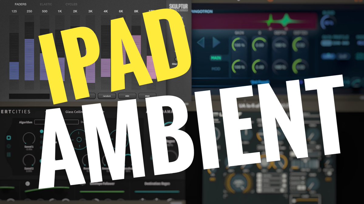 gavinski_s's tweet image. Like Ambient Music? New video is about to premiere on my YouTube channel on my favourite apps for making ambient on an iPad. Covers more than 20 different apps, instruments, FX, and midi. Many also run on iPhone, some run on Mac too. Link to my Youtube is in my Twitter profile.…