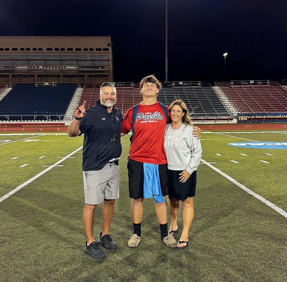 After a dominant camp and earning Oline MVP, I am excited to announce I’ve received an OFFER to <a href="/CSUPFootball/">CSU Pueblo Football</a>! <a href="/CoachNDavisOL/">Neal Davis</a> <a href="/CoachTXHop/">Trevor Hopkins</a> <a href="/PhilipVigil/">Coach Vigil</a> <a href="/CoachTWebb/">Thomas Webb Jr.</a> <a href="/CoachCDII/">Chris Dixon II</a> <a href="/RonTBAOL/">Ron Sowers</a> <a href="/CSFalconsFB/">Cactus Shadows Falcons football</a> <a href="/TheFactoryAZ/">TheFactoryPerformance</a> <a href="/thehonestupdate/">Hunter Tierney</a>