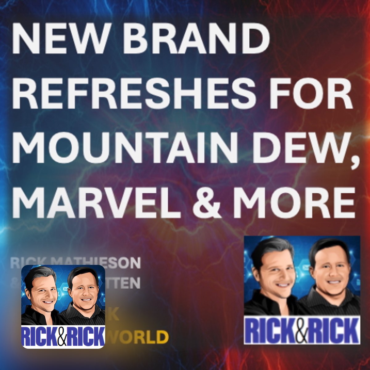 RickMathieson's tweet image. New Brand Refreshes for Mountain Dew, Marvel's Thunderbolts* &amp;amp; More  

Ryan Coogler’s “Sinners” satisfies. Marvel’s “Thunderbolts*” rebrand. Plus: loaded questions about surprising (and hilarious) brand refreshes for Mtn. Dew, PwC, and Panda Express. I

podcasts.apple.com/us/podcast/ric…