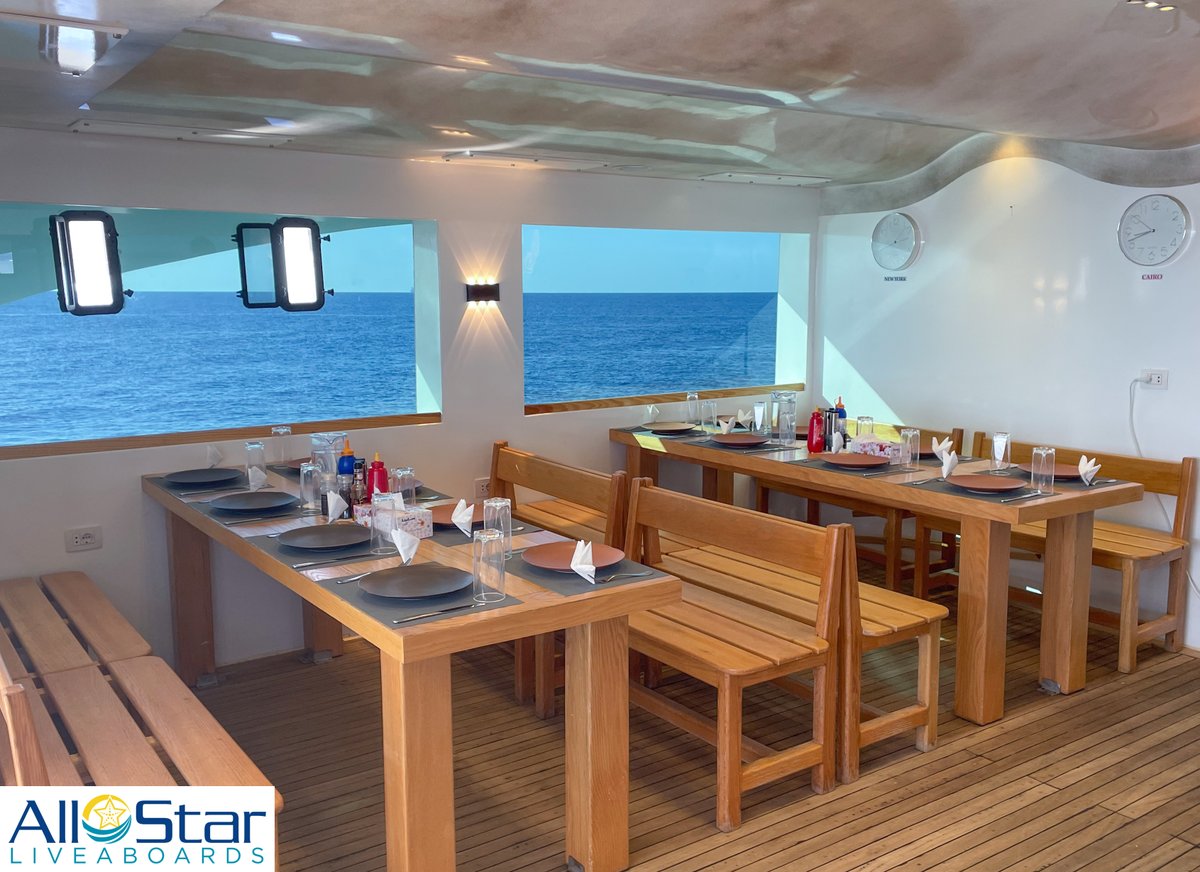 Fancy a cozy breakfast nook? The All Star Scuba Scene in the Red Sea makes diving comfortable and relaxing. Enjoy! 🍽️🍇🍊

#allstarliveaboards #redsea #egypt #allstarscubascene #thisisegypt #diveholiday #scuba #liveaboard #buceo #redseadiving #breakfast