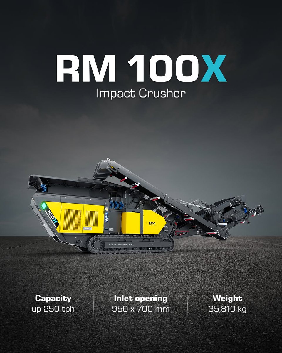 GCC_Olayan's tweet image. Ready for a new eXperience?

The new RM 100X mobile compact crusher with more assistance systems, a stronger crusher, and improved usability so you can maximize production without the hassle.

#compactcrushing #mobilecrushing #rubblemaster #rockcrushing #crushingandscreening