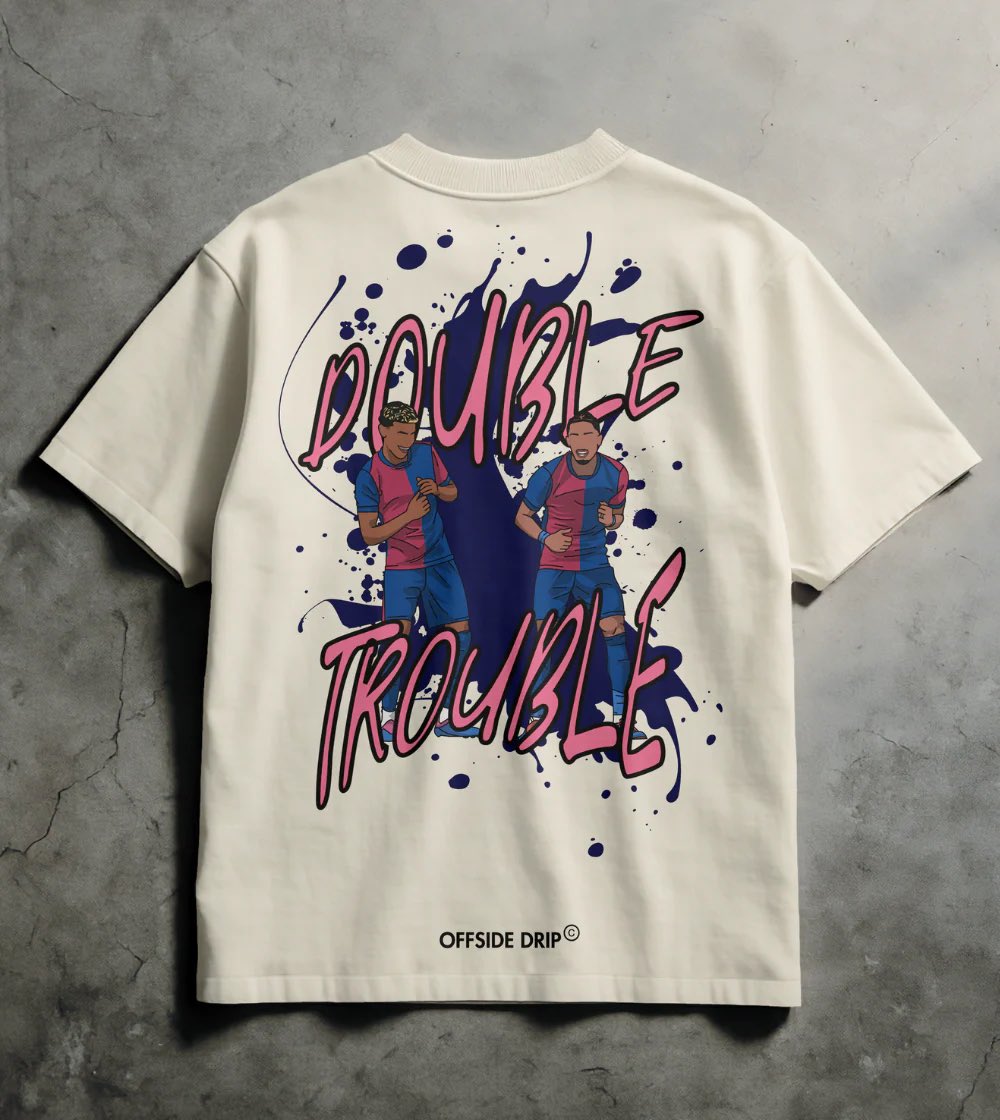OffsideDrip's tweet image. DROP 08 — LIVE NOW

Too quick to catch. “Double Trouble.”

Details:
- 100% cotton
- Oversized fit
- Soft and breathable fabric
- Unisex fit

Link in bio!