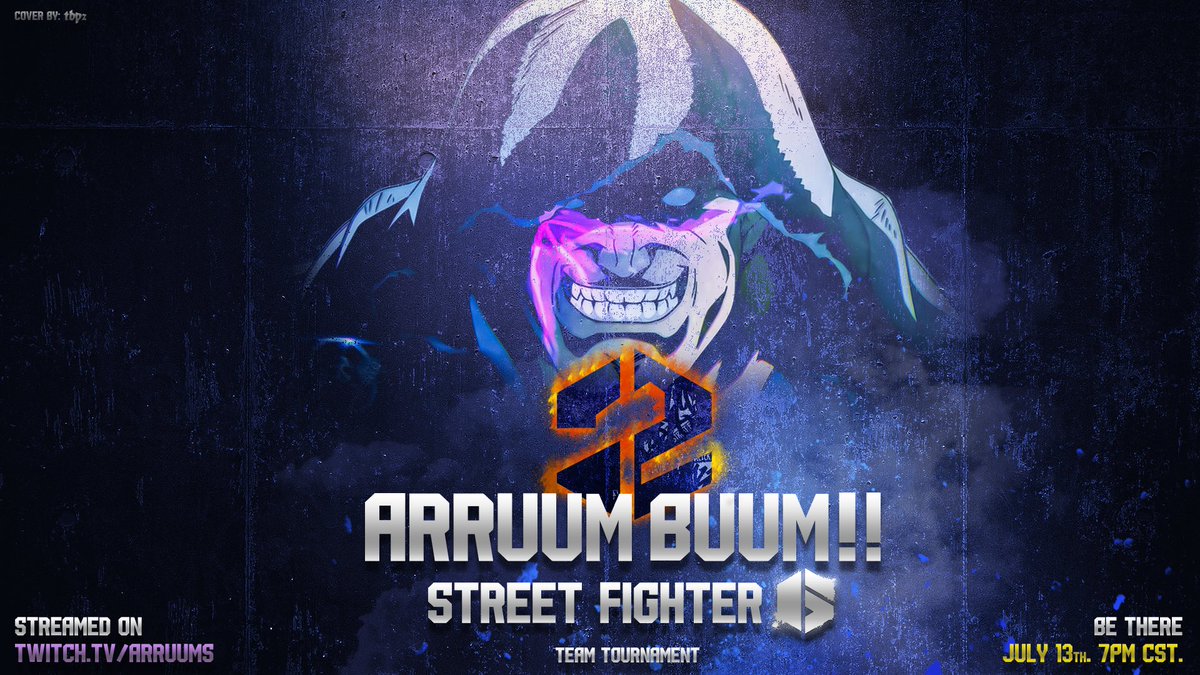 ARRUUMS1's tweet image. Just like tekken buum with the homies, we switched it up to SF6 for today. Two teams showcase how buns they are in a team battle. Tune in on my twitch tonight.