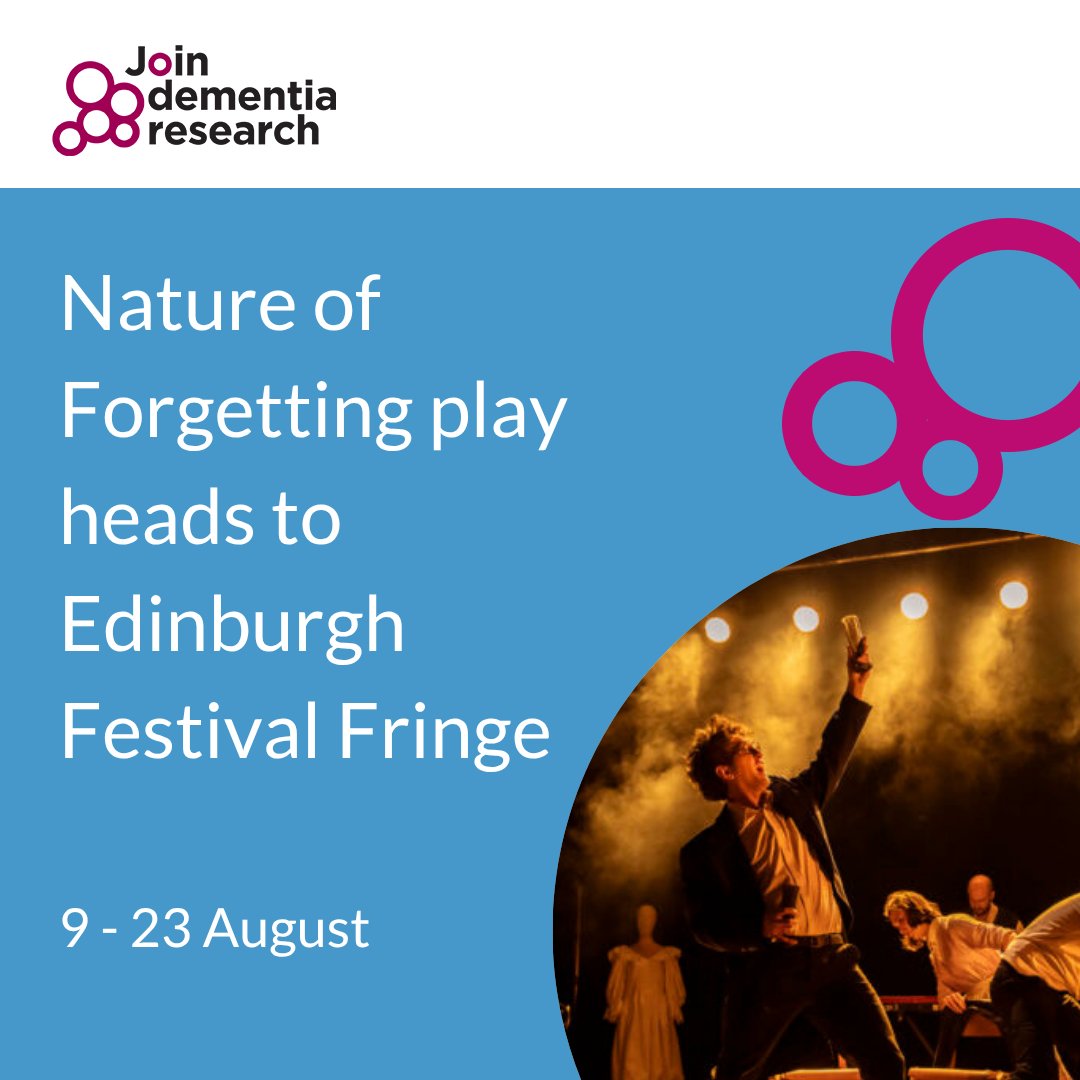 beatdementia's tweet image. We have teamed up with Theatre Re, a company behind a critically acclaimed production called The Nature of Forgetting, which tells the story of a dad dealing with dementia.
The show will be heading to the Edinburgh Festival Fringe between 9-23 August: news.joindementiaresearch.nihr.ac.uk/join-dementia-…