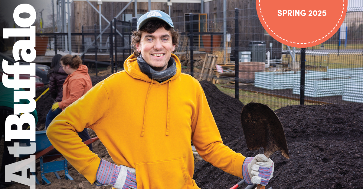 ubalumni's tweet image. Mighty things grow from mini beginnings. Thanks to Omar Suri, MUP ’25, #UBuffalo is planting its first-ever Miyawaki Mini Forest—right here on North Campus. ms.spr.ly/6019SIYhR
