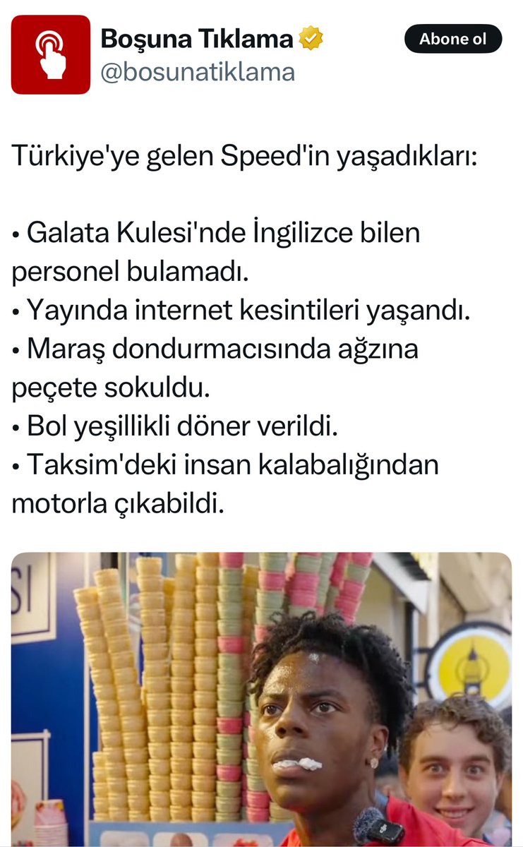 Bu eziklik nedir arkadaş?
Amerikalı bir şaklaban altı üstü..

Türkiye’yi önce bu ev zencilerine anlatmamız lazım. Sosyal medya ünlülerine sonra sıra gelir.