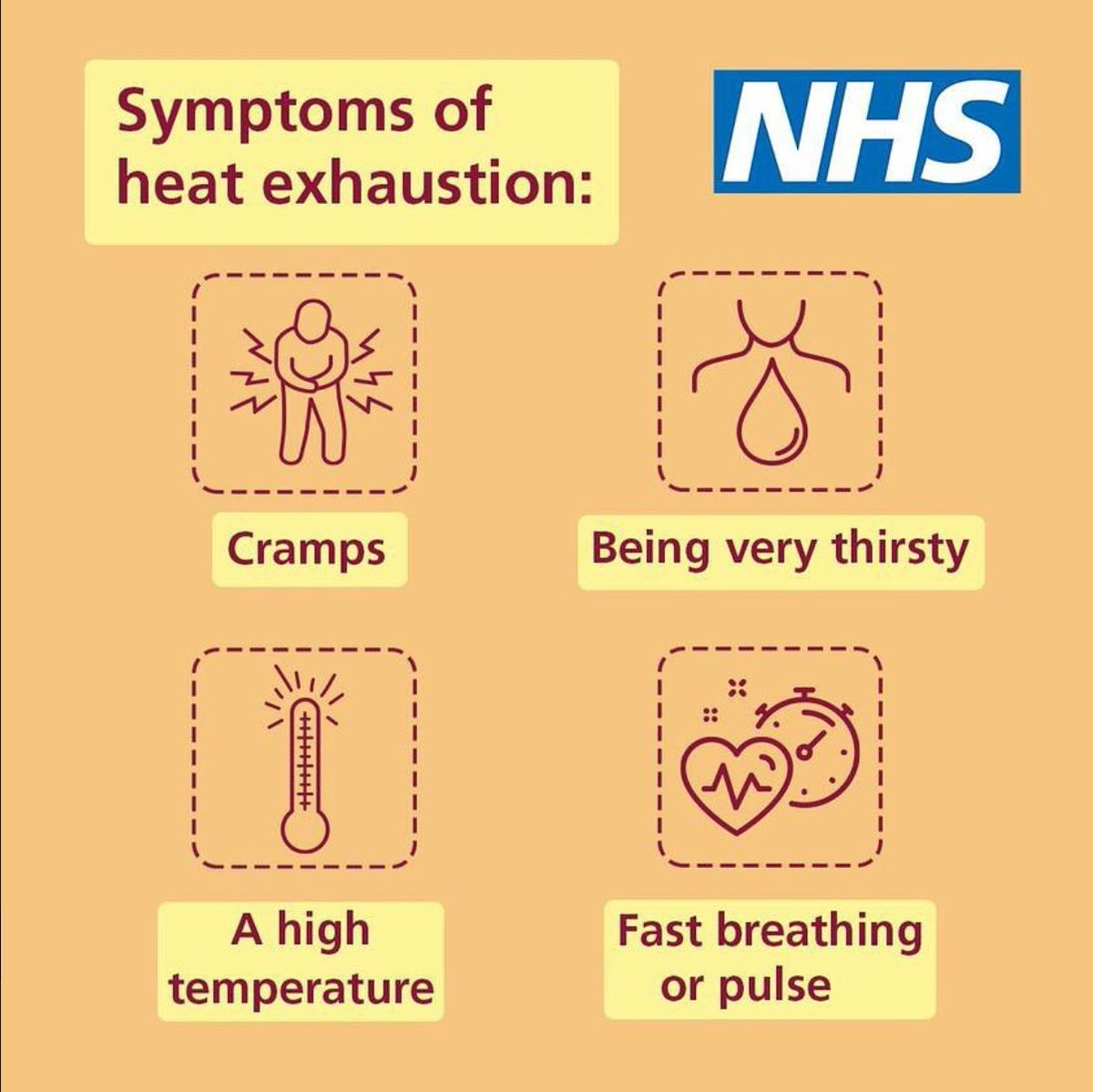SuttonCouncil's tweet image. As the warm weather continues in London, make sure you know the signs of heat exhaustion.☀️
Heat can be dangerous for everyone, especially older people, young children and people with long term conditions.
Find out more: southwestlondon.icb.nhs.uk/news/staying-s…