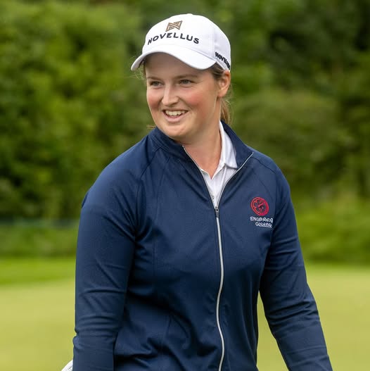 FSUGolf's tweet image. Florida State's Lottie Woad is 7 under for the final round and is currently tied for first in the standings of the Evian Championship -- watch live on @GolfChannel