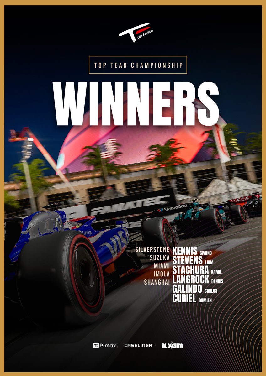 🚨 CHAMPIONS 🚨

First championship on F1 25 is in the books. Congrats to the drivers and engineers for bringing home the first team event. Let's keep this going boys!  🔥

#TES #Champions #TTC #f1 #f1esports